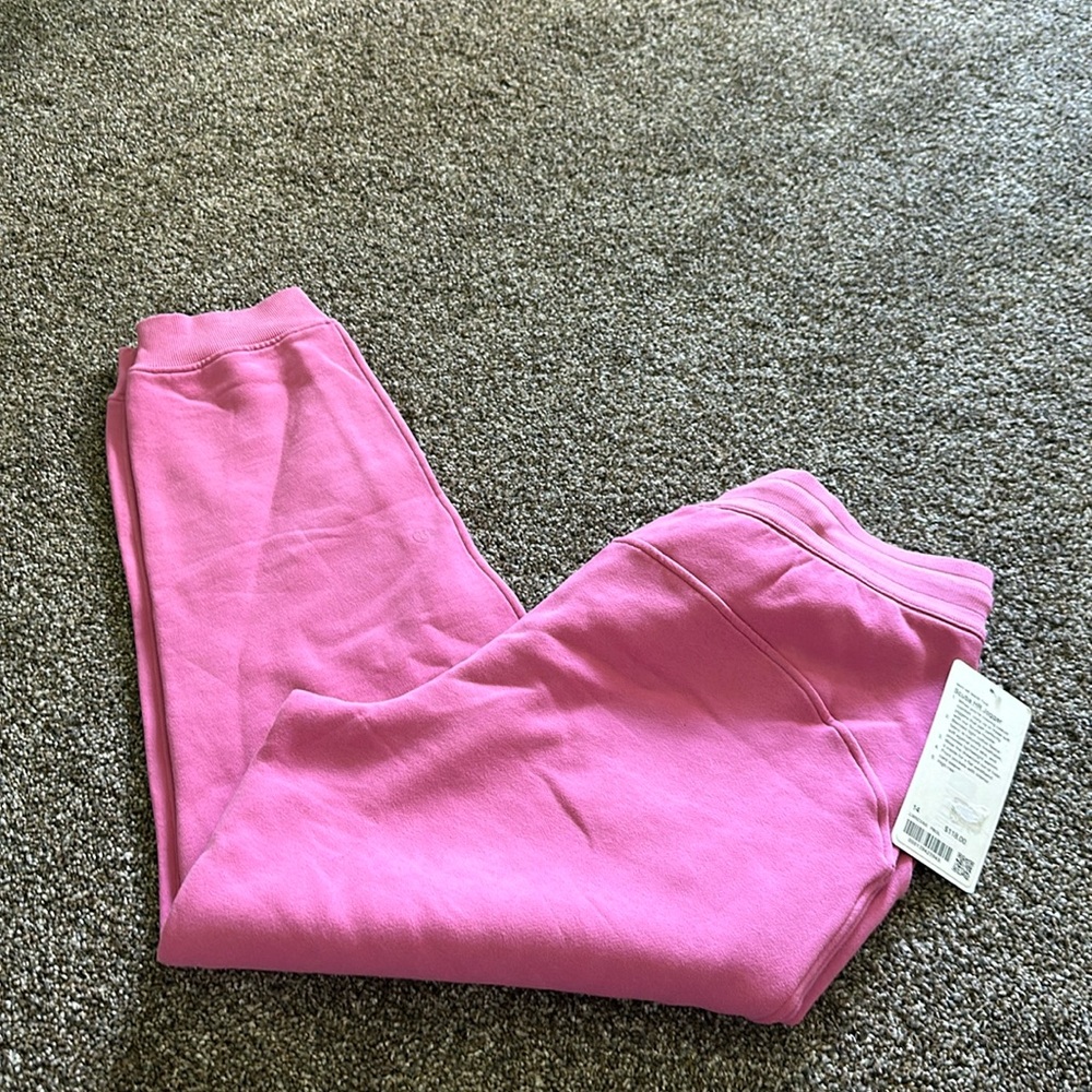 Lululemon NWT Pink Scuba HR Jogger